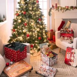 Simplify Santa's Elves Storage Tote Bin -Northlight Sale Store D492890S 18