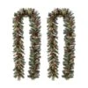 Glitzhome® 9ft. LED Glittered Pinecone Christmas Garlands, 2ct.