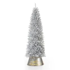 7.5ft. Unlit Silver Tinsel Artificial Christmas Tree -Northlight Sale Store D494334S 3