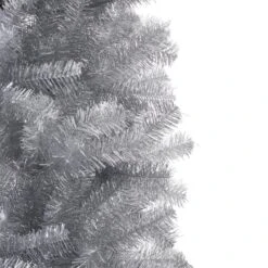 7.5ft. Unlit Silver Tinsel Artificial Christmas Tree -Northlight Sale Store D494334S 5