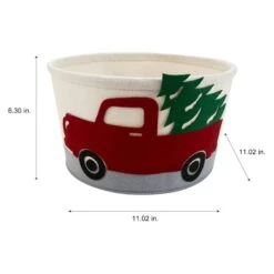 Simplify Round Felt Truck Tote -Northlight Sale Store D504267S 3