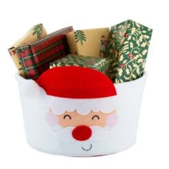 Simplify Round Felt Santa Tote 7 Simplify Round Felt Santa Tote -Northlight Sale Store D504268S 2