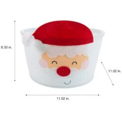 Simplify Round Felt Santa Tote 8 Simplify Round Felt Santa Tote -Northlight Sale Store D504268S 3