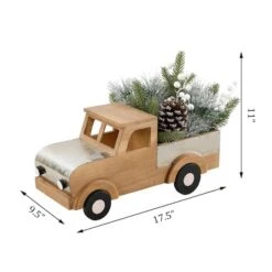 Christmas Mix In 17" Wood Truck -Northlight Sale Store D511156S 12