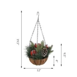 Flora Bunda® 12" Christmas Hanging Basket -Northlight Sale Store D511157S 2