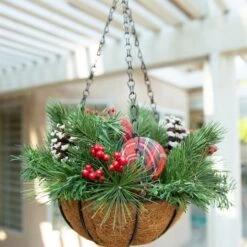 Flora Bunda® 12" Christmas Hanging Basket -Northlight Sale Store D511157S 3