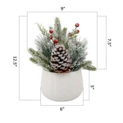 Christmas Mix In Ceramic White Sweater Pot -Northlight Sale Store D511163S 2