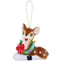 Holiday Reindeer Ceramic Ornament -Northlight Sale Store D511926S 1 1