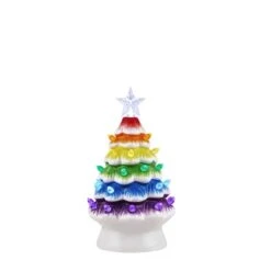 7" Nostalgic Ceramic Rainbow Tree -Northlight Sale Store D511939S 1 1