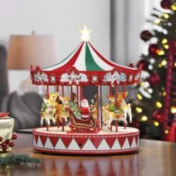 13" Vintage Carousel 7 13" Vintage Carousel -Northlight Sale Store D511942S 3