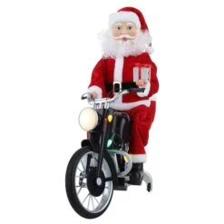 20" White Motorcycling Santa 7 20" White Motorcycling Santa -Northlight Sale Store D511949S 2