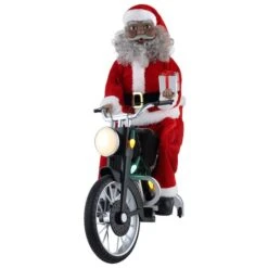 20" Black Motorcycling Santa -Northlight Sale Store D511950S 2