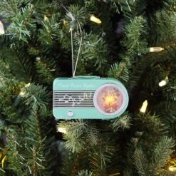 Miniature Teal Vintage Radio Ornament -Northlight Sale Store D511965S 2