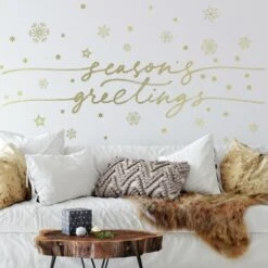 RoomMates Season's Greetings Peel And Stick Wall Decals 10 RoomMates Season's Greetings Peel And Stick Wall Decals -Northlight Sale Store D515182S 2