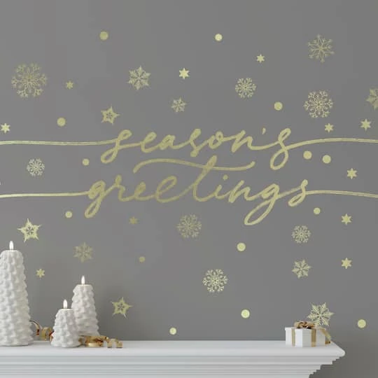 RoomMates Season's Greetings Peel And Stick Wall Decals 4 RoomMates Season's Greetings Peel And Stick Wall Decals - Image 4