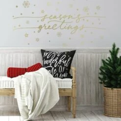 RoomMates Season's Greetings Peel And Stick Wall Decals 12 RoomMates Season's Greetings Peel And Stick Wall Decals -Northlight Sale Store D515182S 4