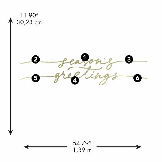 RoomMates Season's Greetings Peel And Stick Wall Decals 6 RoomMates Season's Greetings Peel And Stick Wall Decals - Image 6