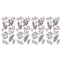 Roommates Holly Berries & Twigs Peel And Stick Wall Decals