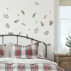 Roommates Holly Berries & Twigs Peel And Stick Wall Decals -Northlight Sale Store D515183S 3