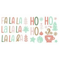 Roommates Fa La La La La Peel And Stick Wall Decals