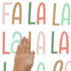 Roommates Fa La La La La Peel And Stick Wall Decals -Northlight Sale Store D515186S 5
