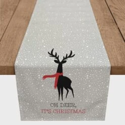 72" Oh Deer It's Christmas Table Runner