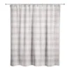 Holiday Gray Plaid Shower Curtain