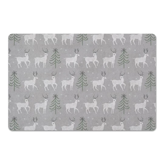 Deer And Tree Pattern 27x18 Floor Mat 2 Deer And Tree Pattern 27x18 Floor Mat - Image 2