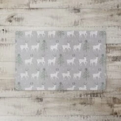 Deer And Tree Pattern 27x18 Floor Mat 5 Deer And Tree Pattern 27x18 Floor Mat -Northlight Sale Store D517994S 2