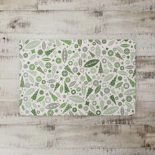 Sage Midmod Christmas Floor Mat 3 Sage Midmod Christmas Floor Mat - Image 3