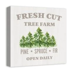 Fresh Cut Tree Farm 16x16 Canvas Wall Art -Northlight Sale Store D517997S 2