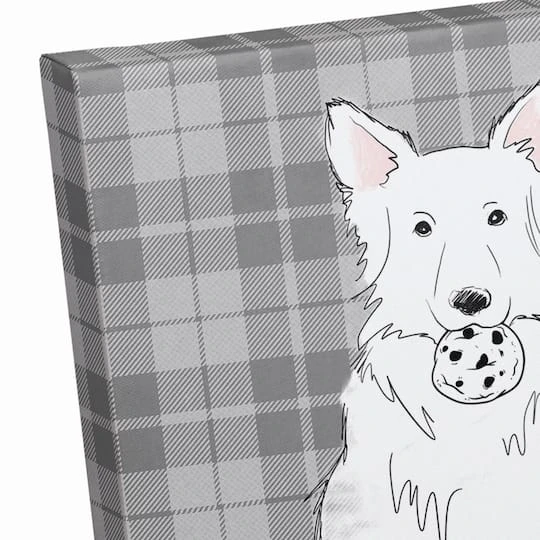 I Ate Santa's Cookies 12x12 Canvas Wall Art 4 I Ate Santa's Cookies 12x12 Canvas Wall Art - Image 4