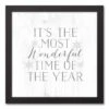 The Most Wonderful Time Of The Year 12x12 Black Framed Canvas