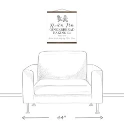 North Pole Gingerbread Co. 16x16 Teak Hanging Canvas -Northlight Sale Store D518002S 3