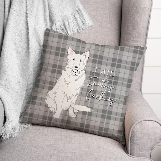 I Ate Santa's Cookies 18x18 Throw Pillow 3 I Ate Santa's Cookies 18x18 Throw Pillow - Image 3