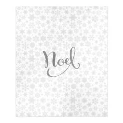 Noel Snowflake Pattern 50x60 Sherpa Fleece Blanket