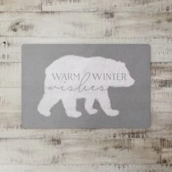 Warm Winter Wishes 27x18 Floor Mat -Northlight Sale Store D518021S 2