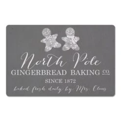 North Pole Gingerbread Co. 27x18 Floor Mat -Northlight Sale Store D518023S 1 1