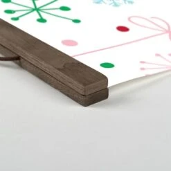 Retro Funky Ornaments 16x16 Teak Hanging Canvas 6 Retro Funky Ornaments 16x16 Teak Hanging Canvas -Northlight Sale Store D518036S 2