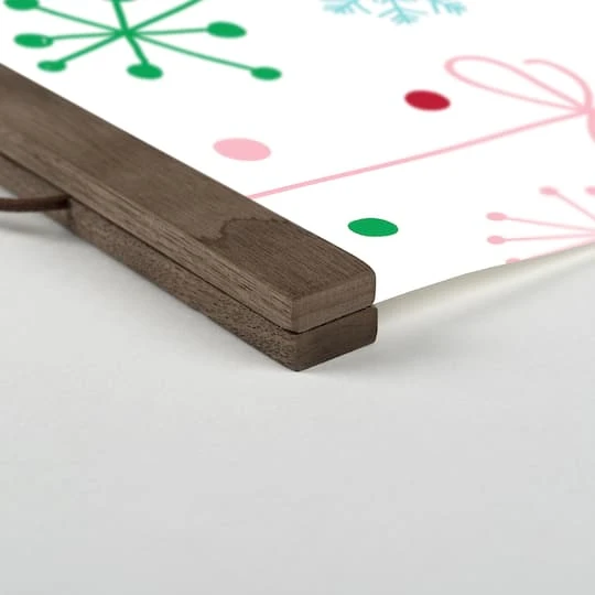 Retro Funky Ornaments 16x16 Teak Hanging Canvas 3 Retro Funky Ornaments 16x16 Teak Hanging Canvas - Image 3