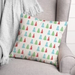 Christmas Trees Throw Pillow -Northlight Sale Store D518052S 2