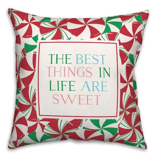 Best Things Are Sweet 18x18 Throw Pillow 1 Best Things Are Sweet 18x18 Throw Pillow