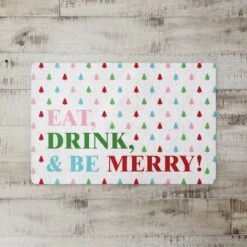 Eat Drink And Be Merry 27x18 Floor Mat 5 Eat Drink And Be Merry 27x18 Floor Mat -Northlight Sale Store D518070S 2