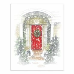 Home For Holidays Door 8x10 Tabletop Canvas