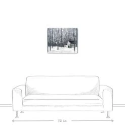 Christmas Winter Cottage Canvas Wall Art -Northlight Sale Store D518092S 5