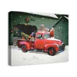 Santa Packing The Truck 24x20 Canvas Wall Art -Northlight Sale Store D518094S 2