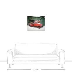Santa Packing The Truck 24x20 Canvas Wall Art -Northlight Sale Store D518094S 5