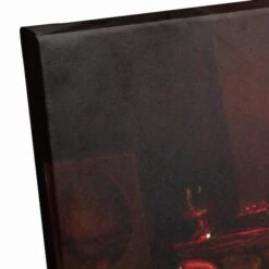 Santa By The Fireplace 24x20 Canvas Wall Art -Northlight Sale Store D518097S 3