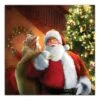 Santa Gets Ready 36x36 Canvas Wall Art