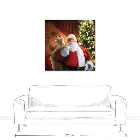 Santa Gets Ready 36x36 Canvas Wall Art 6 Santa Gets Ready 36x36 Canvas Wall Art - Image 6